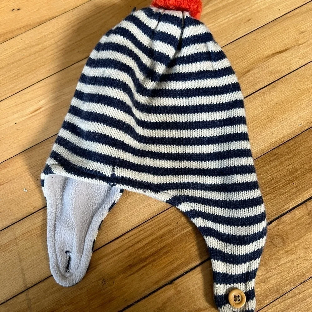 Baby Boden striped‎ car knit hat